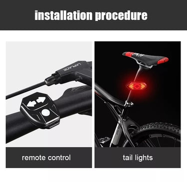 luz LED Intermitente para bicicleta con control remoto Bluetooth
